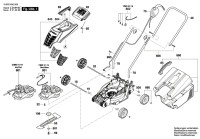 Bosch 3 600 HA6 00A Rotak 320 Er Lawnmower 230 V / Eu Spare Parts